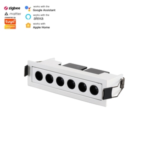 Luminaria Lineal COB Moderna con Rejilla de Aluminio, Regulable, RGBW, <span class=keywords><strong>Casambi</strong></span> <span class=keywords><strong>DMX</strong></span> Inteligente, 7W/14W, Alto CRI 95, Ángulo de Haz de 15-45°, 3 Años de Garantía - Product Image 3