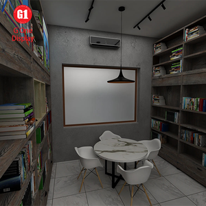 Modern Heavy Duty Eco-Friendly Library Display <b>Wall</b> Shelves Customized Practical Book Display Cabinets LED Light Bookstore Decor - Product Image 6