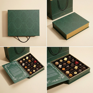 Caja de Regalo de Chocolate Personalizada de Lujo con Bandeja de Plástico para Dulces, Caja de Embalaje para Bombones, Caja de Chocolate con Rejilla - Product Image 2