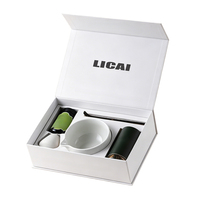 Boîte-cadeau de luxe en papier premium avec logo personnalisé pour ensemble de matcha