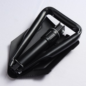 Multi Function Folding Shovel Black D Grip Handle Outdoor Camping Patio Use Iron Material Industrial Grade - Product Image 4
