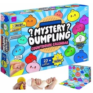 Calendrier de l'Avent 2026 Squishies Dumpling : 24 Jouets Squishies Surprise Aléatoires, Jouets Sensoriels Anti-Stress - Product Image 1