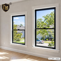 Fenêtre anti-ouragan JUNYAO Factory Miami Dade NOA, verre résistant aux chocs AS2047 CE NFRC, villa, hôtel