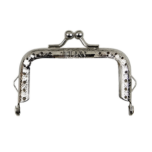 Ilan Bag Handle 9 Cm Embossed <b>Silver</b> Finish For <b>Handbags</b> - Product Image 1