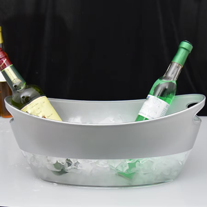 Ngoài trời trong suốt 7L nhựa Xô đá cho thanh rượu bán buôn tùy chỉnh thiết kế - Product Image 5