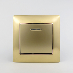 Interrupteur d'éclairage électrique HERMANO de style russe 10A 1 Gang 2 voies EU avec indicateur LED, indice de protection IP21, certifié CE/TUV - Product Image 4