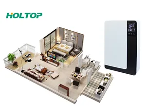 HOLTOP Single Room ERVs Wall Mounted ERV Air Recuperator Energy Recovery Home Ventilation With CO2 Sensor Version