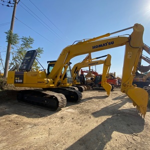 Transporte Gratuito, Retroexcavadora de Ingeniería Municipal de 16 Toneladas, Komatsu PC160LC-7, Excavadora Hidráulica de Cadenas de Segunda Mano - Product Image 6