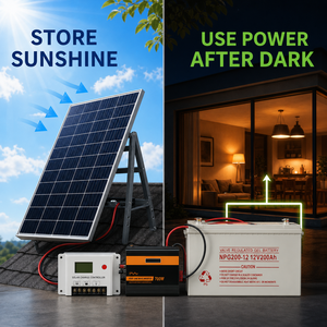 <span class=keywords><strong>ชุด</strong></span>ระบบโซลาร์เซลล์ออฟกริด 300W สำหรับบ้าน พร้อมแบตเตอรี่เจล 200Ah และอิน<span class=keywords><strong>เวอร์</strong></span><span class=keywords><strong>เตอร์</strong></span> MPPT 700W <span class=keywords><strong>ชุด</strong></span>พลังงานแสงอาทิตย์ - Product Image 4