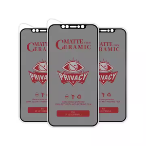 Protector de Pantalla de Cerámica Mate de Cobertura Total, Anti-Huellas, Anti-Espía para <span class=keywords><strong>iPhone</strong></span> 16 15 14 <span class=keywords><strong>Plus</strong></span> 13 12 11 Pro Max - Product Image 1