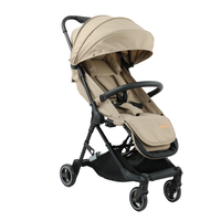 Poussette bébé de luxe 2-en-1 légère en alliage d'aluminium, pliable facilement, métal et tissu, certifiée ASTM et EN pour les voyages en avion
