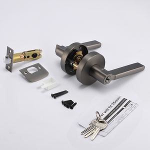 Juego <span class=keywords><strong>de</strong></span> palanca <span class=keywords><strong>de</strong></span> puerta <span class=keywords><strong>de</strong></span> privacidad negra mate, <span class=keywords><strong>cerradura</strong></span> <span class=keywords><strong>de</strong></span> manija <span class=keywords><strong>sin</strong></span> <span class=keywords><strong>llave</strong></span> <span class=keywords><strong>de</strong></span> aleación <span class=keywords><strong>de</strong></span> Zinc <span class=keywords><strong>de</strong></span> alta resistencia para uso en el paso y el <span class=keywords><strong>baño</strong></span>, propiedades residenciales - Product Image 4