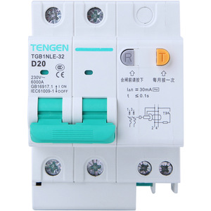 Disjoncteur différentiel de type D Tengen Tgb1nle 32a pour la protection des moteurs - Product Image 1