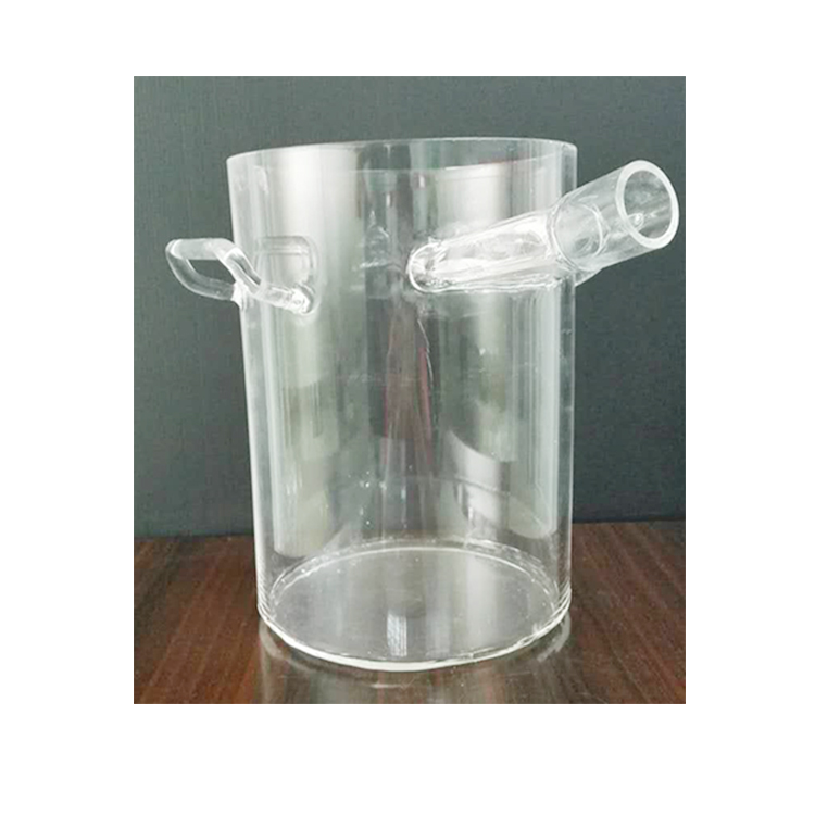 Подгонянное сопротивление высокотемпературное стекло КВАРЦЕВЫЙ стакан для золотых украшений кислотная полировка