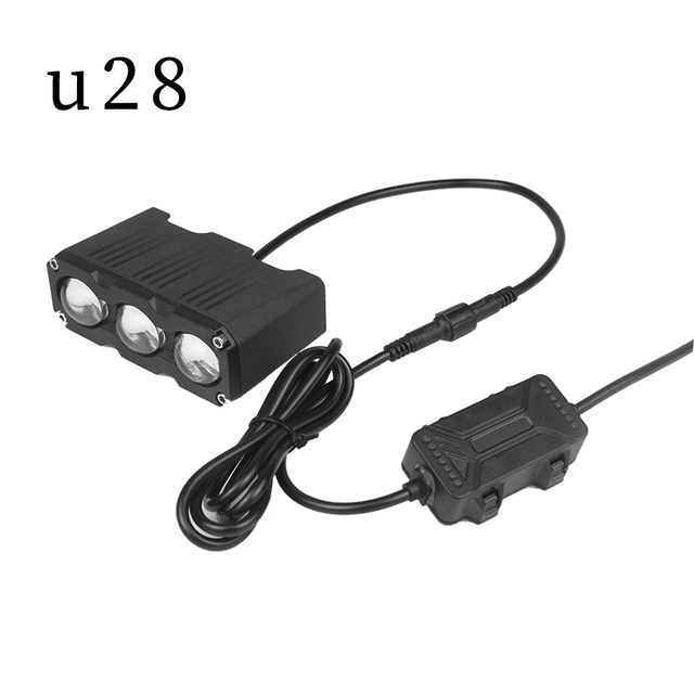 New 3-Lens U28 60W Car Bi LED Projector Fog Lamp Spotlight Headlights Off-road Lighting 8000 Lumens IP68 Waterproof Aviation