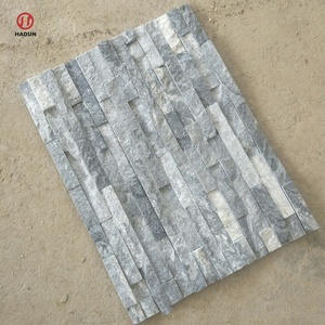 Revêtements muraux extérieurs en pierre naturelle empilée, couleur <span class=keywords><strong>gris</strong></span>, pour façade de bâtiment - Product Image 2