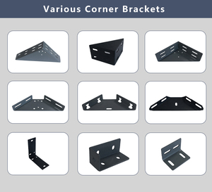 Chất lượng tốt treo tường L phong cách kết nối phần cứng sắt kim loại Brace góc khung cho giường phụ kiện khung - Product Image 6
