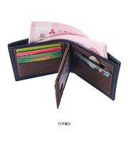 Dompet Kulit PU Pria Gaya Grosir, Dompet Pendek Kasual Sederhana, Dompet Kecil Pria