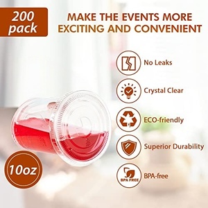 Gobelets en plastique jetables de haute qualité, gobelets en plastique PET transparents avec couvercle pour boissons froides, bubble tea - Product Image 3