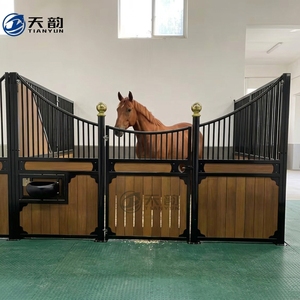 Frontales para Establos de Caballos, Certificados CE, Resistentes a la Intemperie, Acero Galvanizado en Caliente, Prefabricados, Modulares, Refugio para Animales de Granja - Product Image 1