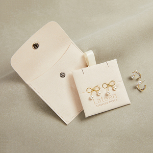 High Quality Foam Card Custom Velvet Microfiber <b>Small</b> Gift Bags Custom Velvet Cloth Jewelry Pouches - Product Image 3