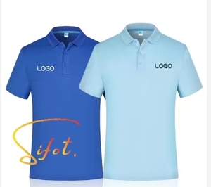 Sifot, venta al por mayor, camiseta de moda de negocios para hombre, novedad de verano personalizada, manga corta para Polo, transpirable, estampado de punto de seda helada - Product Image 1