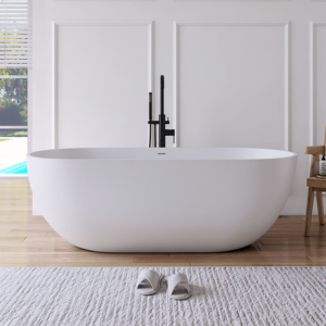 Baignoire en résine de pierre blanche OEM ODM avec bain à remous de 1650 mm pour salle de bain, fournisseur de baignoires antidérapantes sur mesure Maydon - Product Image 1