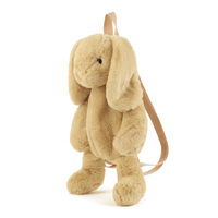 Usine personnalisé animal en peluche sac à dos ours en peluche singe lapin kangourou sac d'école pour enfants cadeaux