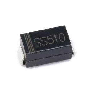 โรงงานขายส่งชิ้นส่วนอิเล็กทรอนิกส์แท้ SS510 ไดโอดชอตกี้เดี่ยว 100V 5A DO214AC - Product Image 1