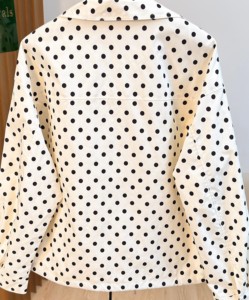 Chaqueta Casual para Mujer con Cremallera Tejida y Estampado Aleatorio de Lunares de Poliéster, Nueva Moda de Primavera y Otoño - Product Image 4