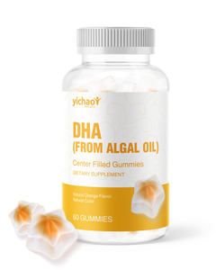 Suplemen Makanan Permen Jeli Isi Minyak Alga DHA Pektin OEM ODM - Product Image 1