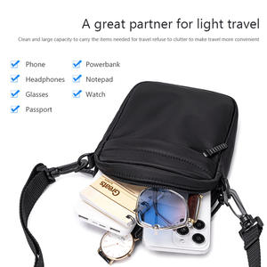 メンズ おしゃれ 防水 ナイロン スリングバッグ 軽量 ミニ クロスボディ チェストバッグ 旅行 仕事 スポーツ用 - Product Image 2