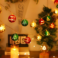 Galvanoplastie Boule Led Guirlande Lumineuse Fée Guirlande Maison Lampe Chaîne Arbre De Noël Décor Fête Chambre Mariage Vacances
