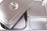 Buphex 721 Edelstahl 201 Roll Top Runde Chafer Gewerbliche Küche Food Warmer Dish für Buffet Hotels und Restaurants