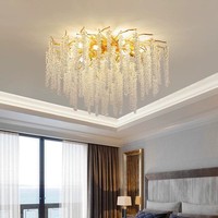 Lustre d'intérieur de luxe nordique 85-265V, lampe de plafond LED encastrée pour chambre à coucher, luminaire moderne 12W 18W 24W pour salon