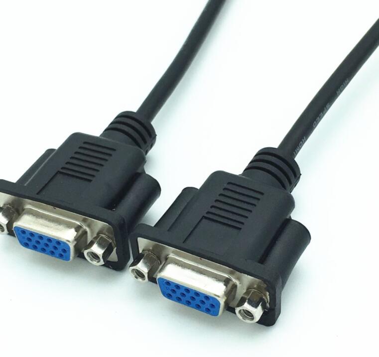 Cabletolink factory 2021 VGA HDTV/HD15 Female to Female Cable Can be mounted on a face plate 0.3m