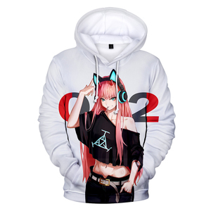Sweat à capuche imprimé 3D <span class=keywords><strong>Anime</strong></span> fille zéro deux mode hommes femmes sweat à capuche Harajuku Cosplay Tops manteau unisexe - Product Image 5