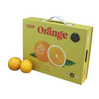 Boîte cadeau pliable pour fruits personnalisée, vente en gros, haute qualité, imprimée avec logo, emballage pliable pour cadeaux de fruits frais de qualité supérieure