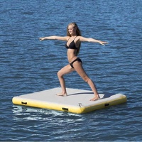 Plate-forme flottante gonflable pour la natation