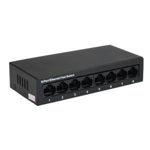 สวิตช์เครือข่ายอีเธอร์เน็ตแบบ UTP 8 พอร์ต RJ45 โลหะ จัดส่งรวดเร็ว สวิตช์ขนาดเล็กแบบไม่ต้องจัดการ สำหรับกล้องวงจรปิด - Product Image 2