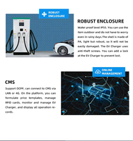 Bluesky 120kw Pengisi Daya DC EV Tipe 2 Kabel Daya Gb/T Terpasang di Lantai Soket OCPP1.6j Pembaca Kartu Kredit Baru 24 Bulan