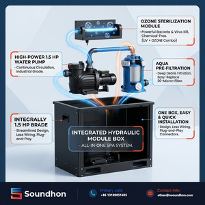 Pompe de refroidissement et de chauffage tout-en-un professionnelle 5HP pour piscines à eau froide de 2000L à 8000L et systèmes hydro-spa de luxe - Product Image 2