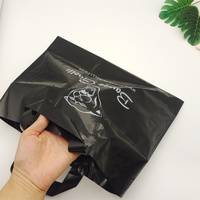 Sac en Polyéthylène Personnalisé avec Poignées Souples à Boucle (LDPE/HDPE) – Sac Cabas en Plastique pour le Shopping avec Votre Logo pour l'Emballage de Vêtements