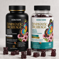 Gummies personnalisées OEM 22-en-1 pour drainage lymphatique, échinacée, pissenlit, sureau pour la purification quotidienne et le soutien immunitaire