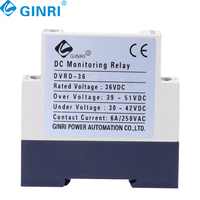 DVRD DC 6A relais contrôlé en tension 12V 24V 36V 48V relais de protection de moniteur haute basse tension