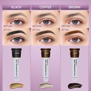 Kit de coloration des cils et des sourcils noir 7 ml, kit de coloration des cils et des sourcils, ensemble de coloration des sourcils avec des résultats naturels et fournis - Product Image 6