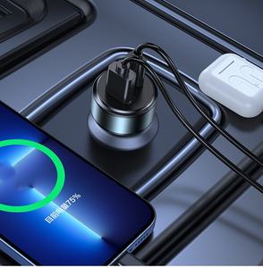 通用全协议车载充电器超快充100W二合一QC充电头Pd30W车载充电器透明外壳 - Product Image 6