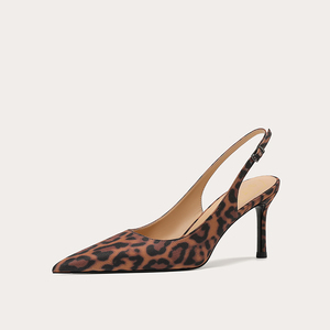 <span class=keywords><strong>Tacchi</strong></span> alti a punta <span class=keywords><strong>leopardati</strong></span> con 2025 di alto senso primavera ed estate nuova bocca poco profonda Sexy piedi non stanchi sandali donna - Product Image 5