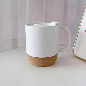 Taza de Cerámica Ecológica Grande de 15 oz con Base de Corcho de Aluminio y Tapa, Impresión por Transferencia Térmica, Regalo Personalizado para Mamá y Papá, para Café Latte - Product Image 2