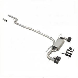Soupape électronique SS304 pour échappement <span class=keywords><strong>BMW</strong></span> F22/F23 2014-2021 <span class=keywords><strong>218i</strong></span> B38 220i 225i B48 avec embouts quadruples en carbone Catback - Product Image 2